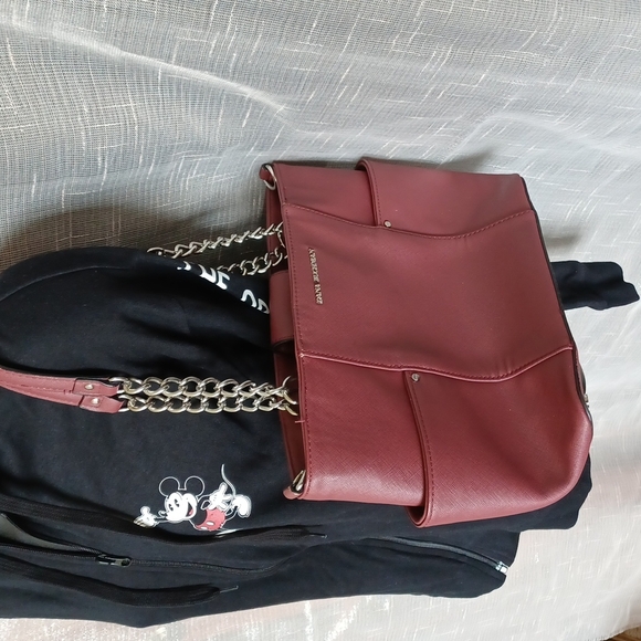 Dana Buchman Bag, Burgundy,  man-made materials, - Picture 1 of 5